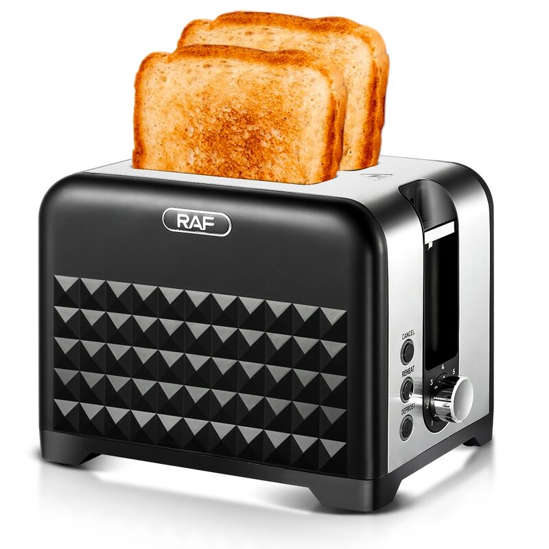 Toaster Manufacturer - OEM Custom Black 2 Slice Auto Shut Off
