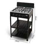 Gas Stove Manufacturer - OEM Custom 4 Burner Standing Cooker