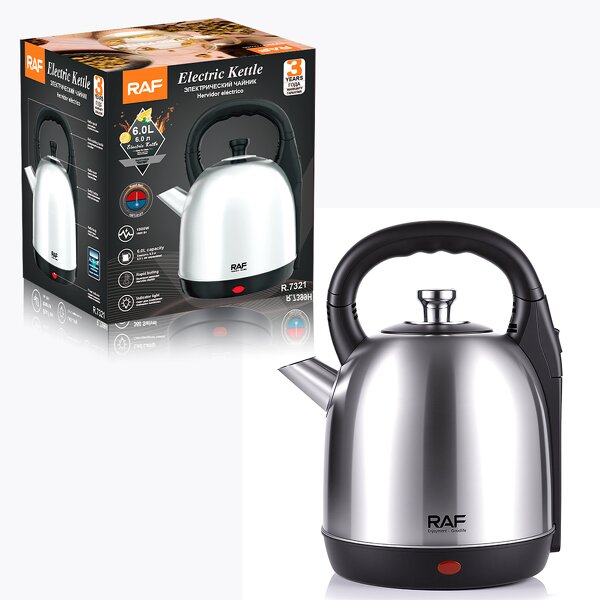 Electric Kettle Factory - OEM Custom 6L Stainless Steel Fast Boil