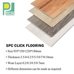 LVT PVC Rigid Core Flooring Manufacturer - OEM 100% Virgin Fireproof Waterproof SPC