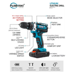 Cordless Drill Manufacturer - OEM Multifunctional 20V Lithium Battery Rechargeable Impact