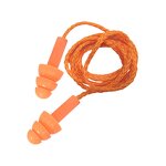 Disposable Earplugs Manufacturer - OEM Long-Lasting 25/30dB Bullet-type ABS Foam with Nylon