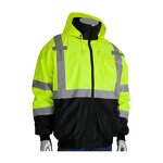 Reflective Safety Jacket Manufacturer - OEM 333-1766 Type R Class 3 Bomber Vest Hi Vis