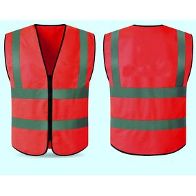 Reflective Safety Vest Factory - OEM Customized Polyester Hi Vis Zipper Closure Basic