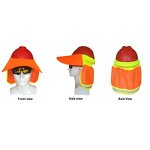 Hard Hat Factory - OEM Hot Summer High Visible Fluorescent Reflective Canopy