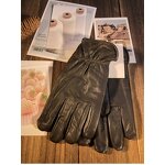 Leather Driving Gloves Manufacturer - OEM Deerskin Thickened Padded Motorcycle Warm Hand
