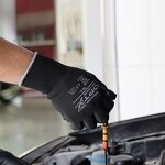 PU Gloves Factory - OEM Comfortable Durable OP-100W General Purpose White Polyester