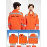 Safety Work Suit Factory - OEM Men's Customizable Cotton Coverall Reflective Protective