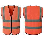 Reflective Safety Vest Factory - OEM Customized Polyester Hi Vis Zipper Closure Basic