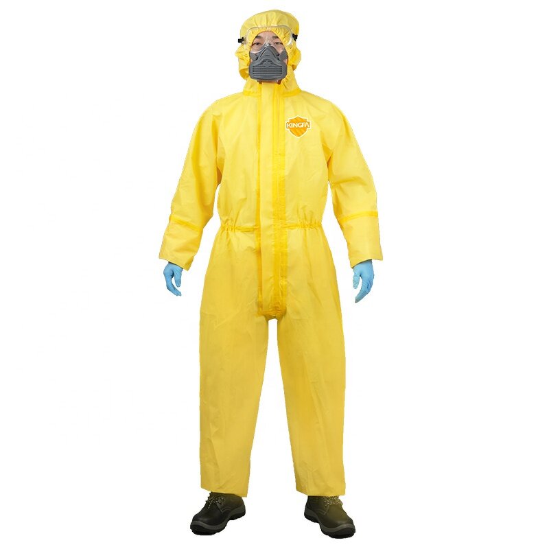 Protective Coverall Manufacturer - OEM Type3 Bright Yellow Anti Static Chemical Splashes