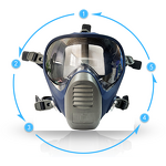 Respirator Mask Manufacturer - OEM Industrial Reusable TPE Impact Resistant Gas Mask