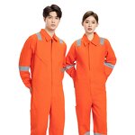 Safety Work Suit Factory - OEM Men's Customizable Cotton Coverall Reflective Protective