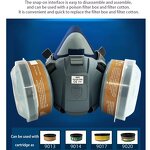 Silicone Respirator Factory - OEM CE Certified Premium Dual Inhalation Valves Reusable