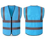 Reflective Safety Vest Factory - OEM Customized Polyester Hi Vis Zipper Closure Basic