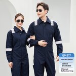 Safety Work Suit Factory - OEM Men's Customizable Cotton Coverall Reflective Protective