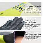 Nitrile Rubber Gloves Factory - OEM WG-1855HY U-Feel Bubble Fluorescent Yellow Polyester