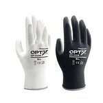 PU Gloves Factory - OEM Comfortable Durable OP-100W General Purpose White Polyester