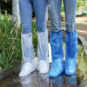 Shoe Covers Factory - OEM Disposable Thickened Waterproof Non-Slip Wear-Resistant High Boots
