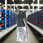 Aluminized Gloves Manufacturer - OEM EN 407 EN 388 Blue Eagle Size 11 Length 16