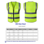 Construction Vest Manufacturer - OEM Customizable Plus Size Breathable Polyester Reflective