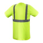 Reflective T-Shirt Manufacturer - OEM ANSI Factory Supply Fluorescent Green Breathable Bird's Eye