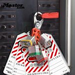 Padlock Factory - OEM Master Lock 410RED High Safety Red Plated Steel Shackle