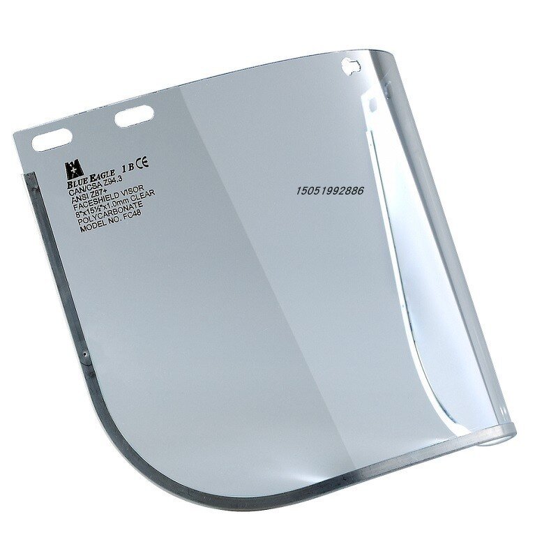 Face Shield Manufacturer - OEM Blue Eagle Anti-flame Anti-splash Clear Polycarbonate