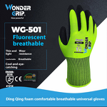 Garden Gloves Factory - OEM WG501 Anti-Slip Non-Slip Dipped Rubber Construction Site