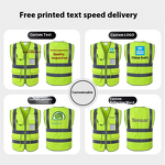 Reflective Safety Vest Factory - OEM Direct Supply High-End Soft Polyester Mesh Drivers