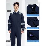 Safety Work Suit Factory - OEM Men's Customizable Cotton Coverall Reflective Protective