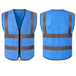 Reflective Safety Vest Factory - OEM Customized Polyester Hi Vis Zipper Closure Basic