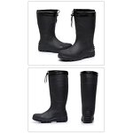 Safety Rain Boots Manufacturer - OEM Steel Toe PVC-soled Knee-high Oil-Resistant Acid