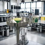 Emergency Eye Wash Manufacturer - OEM 304 Stainless Steel Pedestal Mounted Equipment
