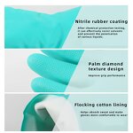 Nitrile Work Gloves Factory - OEM Green Cotton Rubber Powder Solvent-Resistant Anti-Cut