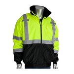 Reflective Safety Jacket Manufacturer - OEM 333-1766 Type R Class 3 Bomber Vest Hi Vis