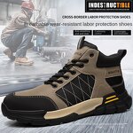 Labor Protection Shoes Factory - OEM Cross-border Wholesale NAIKAI Steel Toe High-top