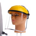 Transparent Mowing Cap Factory - OEM Construction Safety PVC with Aluminum Edging PC