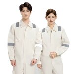 Safety Work Suit Factory - OEM Men's Customizable Cotton Coverall Reflective Protective