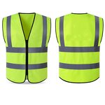 Reflective Safety Vest Factory - OEM Customized Polyester Hi Vis Zipper Closure Basic