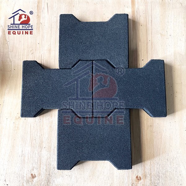 Indoor Outdoor Dog-Bone Rubber Flooring Manufacturer - OEM Long Lasting Stable Rubber Pavers