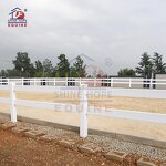 PVC Farm Fence Factory - OEM Heavy Duty 4 Rail for Horses Premium Vinyl