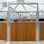 Horse Walker Factory - OEM Equine Training Machine Hot with Charged Pushers Tube Fence