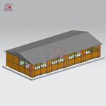 Permanent Run in Shed Factory - OEM Outside Horse Stall Stable Panels Horse Shelter