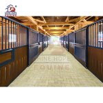 Horse Stall Manufacturer - OEM Luxury Bamboo with Rolling Feeder Racing Stables