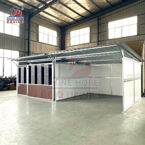 Prefab Horse Stable Manufacturer - OEM High Quality Shine Hope Stables Wood Barn Shelter