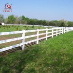 Vinyl Fence Panels Manufacturer - OEM 3 Rail PVC High Tensile Horse PVC Fencing
