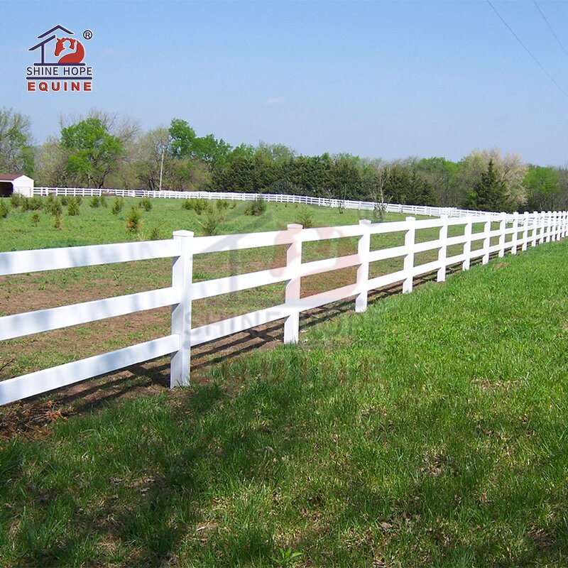 Vinyl Fence Panels Manufacturer - OEM 3 Rail PVC High Tensile Horse PVC Fencing