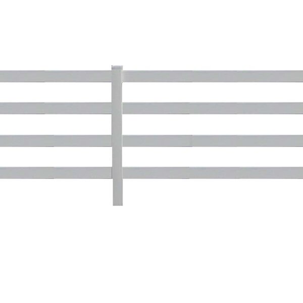 PVC Farm Fence Factory - OEM Heavy Duty 4 Rail for Horses Premium Vinyl