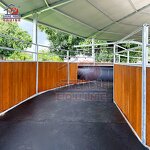 Horse Walker Rubber Mat Manufacturer - OEM Sector Shape for Training Machine Fence