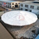 Lunging Arena Manufacturer - OEM Metal Steel Tube Support with Vinyl Roof